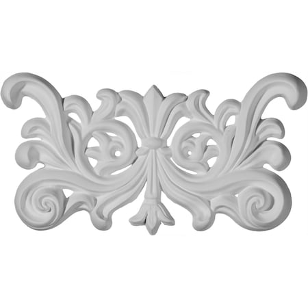 Ekena Millwork 7 1/8"W x 3 3/4"H x 5/8"P Oslo Center Onlay ONL07X03X01OS